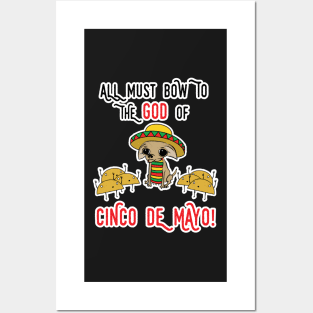 Funny Cinco De Mayo Tacos Love Chihuahua Posters and Art